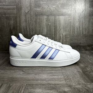 Adidas Grand Court 2.0 Women's size 8.5 White Blue Casual Shoes